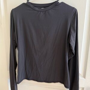 SKIMS Classic Black Long Sleeve Tee